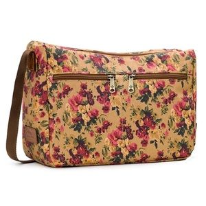 Patricia Nash Alatri Everyday Bag water repel cotton/TPU coating leather trim